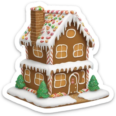 Gingerbread house sticker