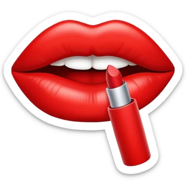 lipstick kiss sticker