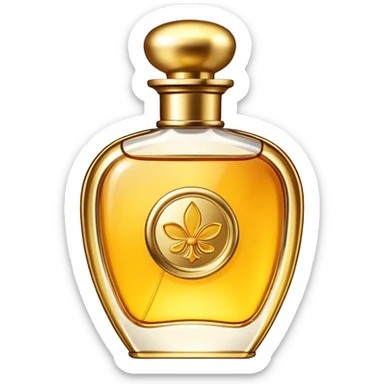 Esthetic light gold perfume  sticker