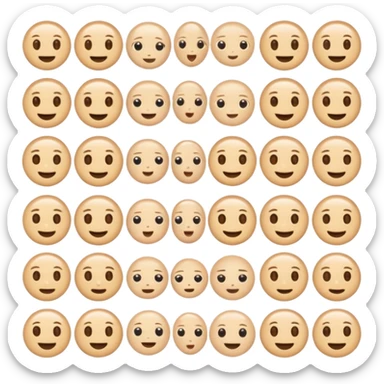 beige sunday self care emojis sticker