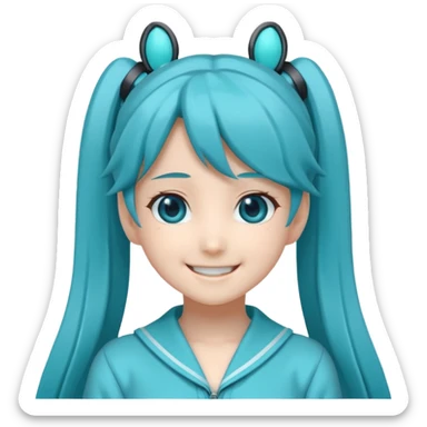 Hatsune Miku smile sticker