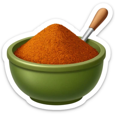 bowl of Italian seasoning, simple, clear sticker