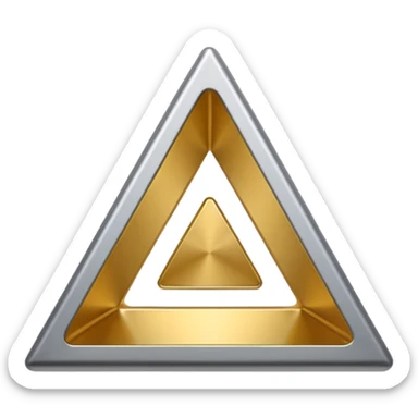 hollow triangle mold sticker