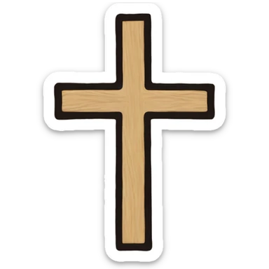Cross sticker