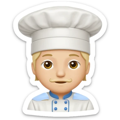 chef's hat sticker