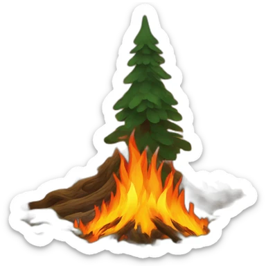 forest-on-fire sticker