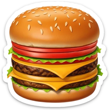 burger patty sticker