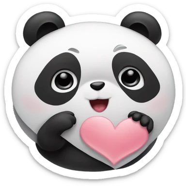 Pandas in love sticker