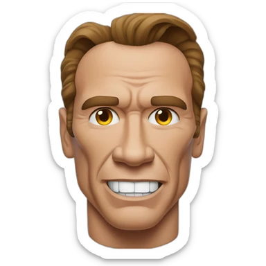 arnold schwarzenegger with kuato sticker