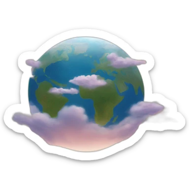 The world over heaven sticker