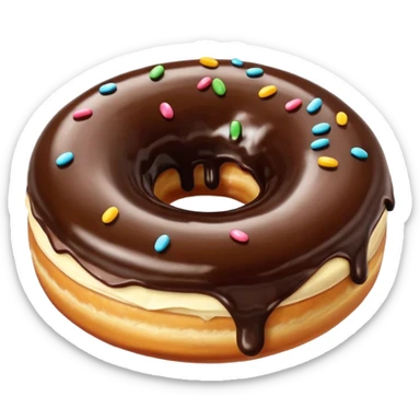 donuts chocolate topping sticker
