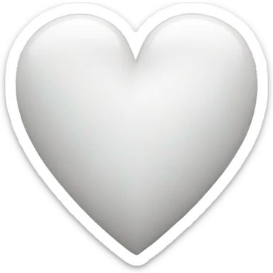 white heart sticker