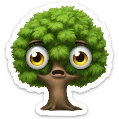 tree wih eyes sticker
