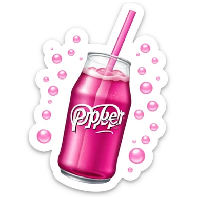 pink dr pepper sticker