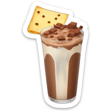 the chocolate milk and tortilla's chrisps combination sticker