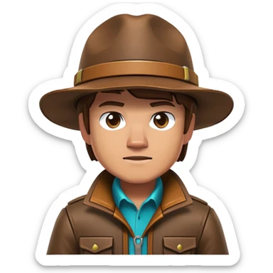 Garrett Garrison adventurer from Minecraft movie sticker