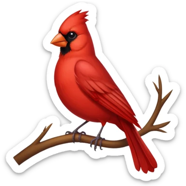 Red Cardinal emoji sticker