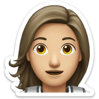 persona molesta con una computadora sticker