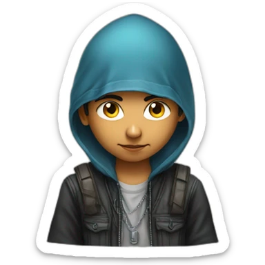indian kid hacker cs sticker