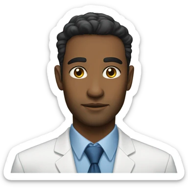 Ethnically ambiguous professional 30 year old sticker