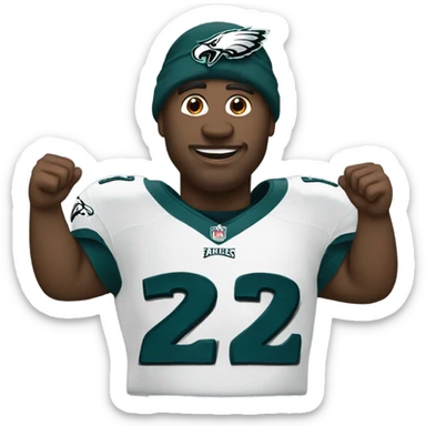 Philadelphia eagles fan sticker