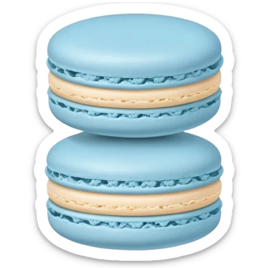 Completely Light blue macaron sticker