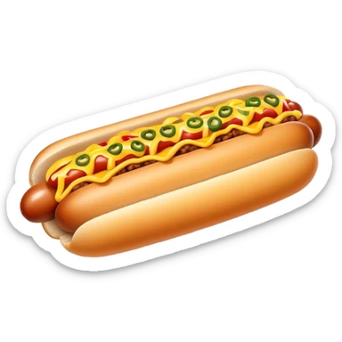 chili cheese coney hot dog sticker