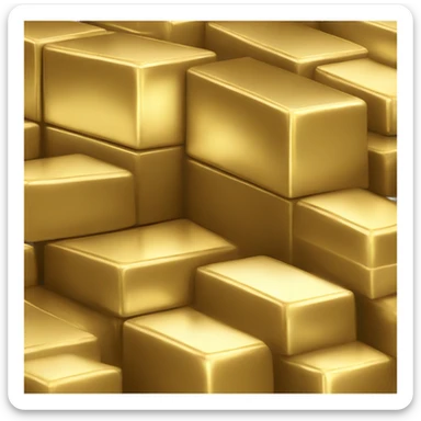 gold brick sticker
