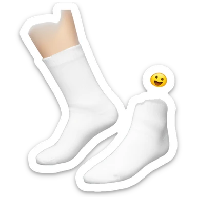 SOCKS WHITE sticker