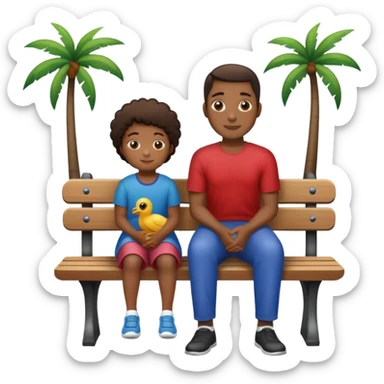 Haiti seats for Daddy sticker