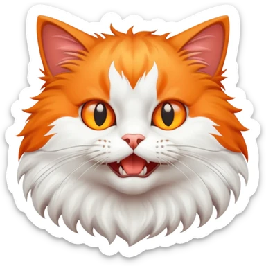 cat attack 1234 sticker