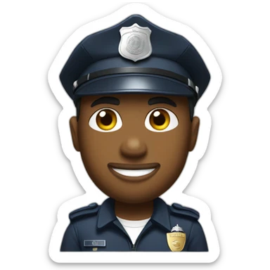 policeman with nike sticker