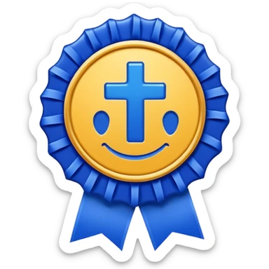 A high-resolution 3D emoji of a social media verification badge. A vibrant royal blue circular seal (hex #405DE6) with jagged, ribbon-like edges and a crisp white checkmark in the center. The style is glossy and slightly raised, featuring soft studio lighting on a clean white background." sticker