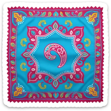 hipster bandana no human sticker