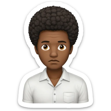 hombre afroamericano cansado   sticker