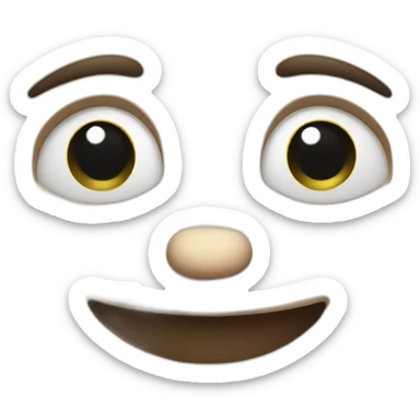 smile but with lots of tears in eyes sticker