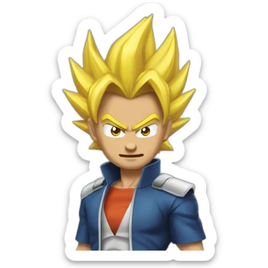 Super saiyan 3 jokowi sticker