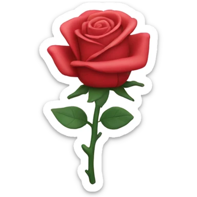 Rose toy sticker