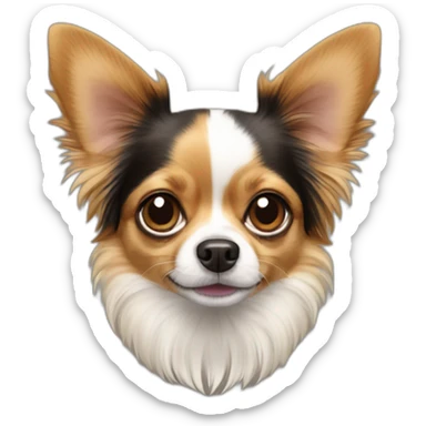 papillon chihuahua dog sticker