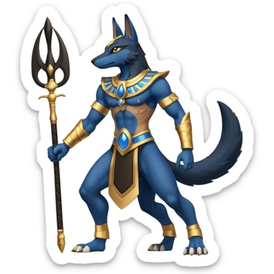 Lucario-Anubis full body sticker