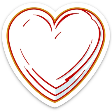 heart repaired sealed with gold no visible cracks sticker