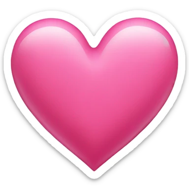 Pink heart  sticker
