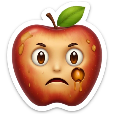 spoiled apple sticker