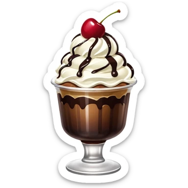 Ice cream sundae sticker