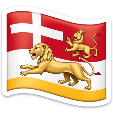 Flag of Sark sticker