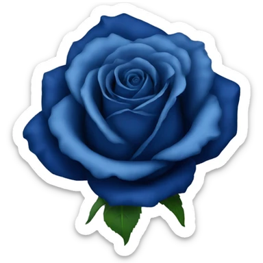 Dark blue rose  sticker