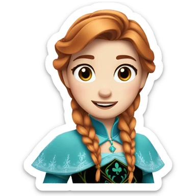 Princess Anna frozen sticker