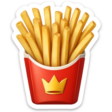 Porzione di patatine piccola sticker