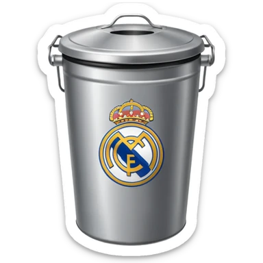 Real Madrid poubelle sticker