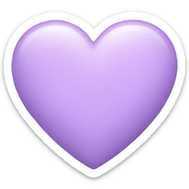 Pastel purple heart  sticker